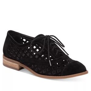 Jessica Simpson Leather Cut Out Oxfords, Sz 10